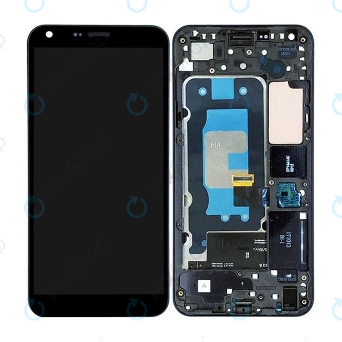 LG Q6 M700N - LCD zaslon + zaslon osjetljiv na dodir + okvir (Black) TFT