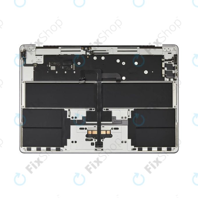 Gornji okvir tipkovnice za MacBook Air 15", A3114 (2024), s US tipkovnicom i baterijom, Silver, 661-40267, Genuine Apple