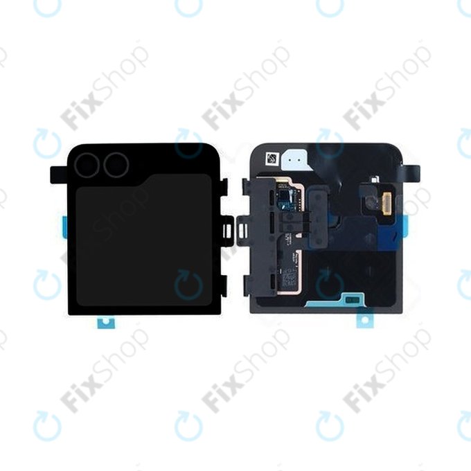 Samsung Galaxy Z Flip 6 F741B - LCD zaslon + zaslon osjetljiv na dodir + okvir (vanjski) (Crafted Black) - GH97-30012E Genuine Service Pack