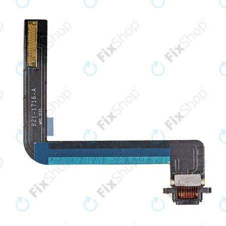 Apple iPad (6. generacija 2018.) - Konektor za punjenje + fleksibilni kabel (crni)