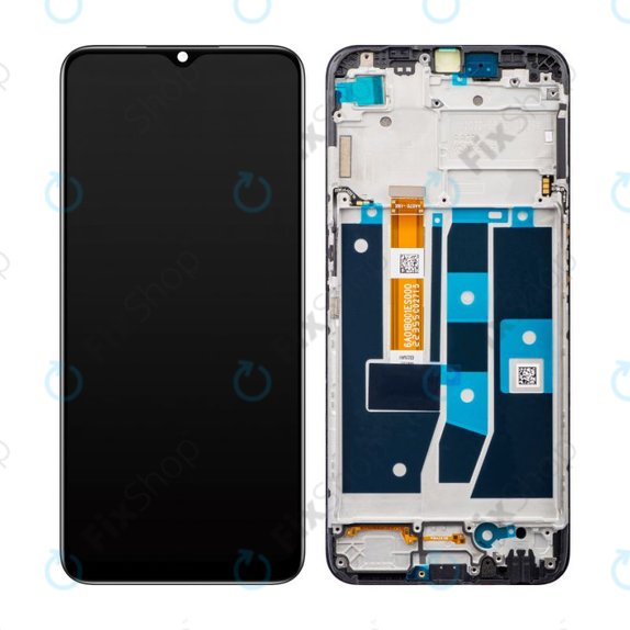 Oppo A54s CPH2273 - LCD zaslon + zaslon osjetljiv na dodir + okvir (crni) - 4908020 Originalni servisni paket
