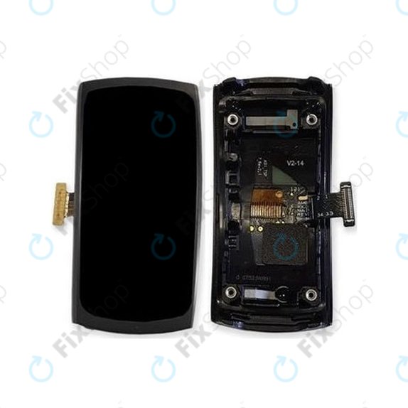 Samsung Gear Fit 2 SM-R360 - LCD zaslon + zaslon osjetljiv na dodir + okvir (sivo) - GH97-19001A, GH97-19201A Originalni servisni paket