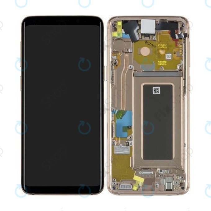 Samsung Galaxy S9 G960F - LCD zaslon + zaslon osjetljiv na dodir + okvir (Sunrise Gold) - GH97-21696E, GH97-21697E Originalni servisni paket
