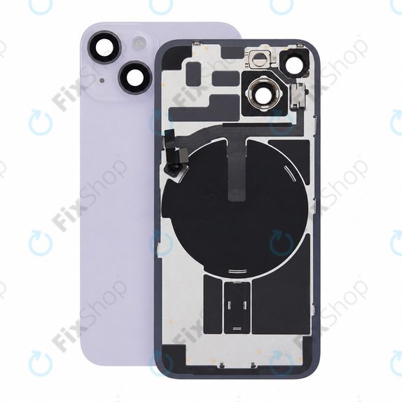 Staklo stražnjeg kućišta za iPhone 14, Purple, Pulled A