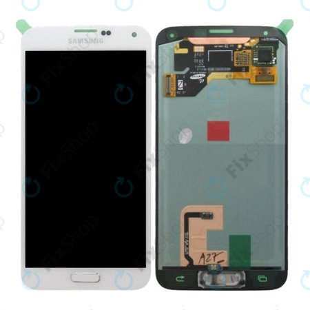 Samsung Galaxy S5 G900F - LCD zaslon + zaslon osjetljiv na dodir (svjetlucavo bijeli) - GH97-15959A, GH97-15734A Originalni servisni paket