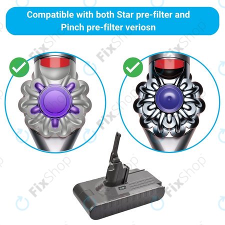 Dyson V8 - Baterija 215681, PM8-US-HFB1497A Li-Ion 21.6V 4000mAh