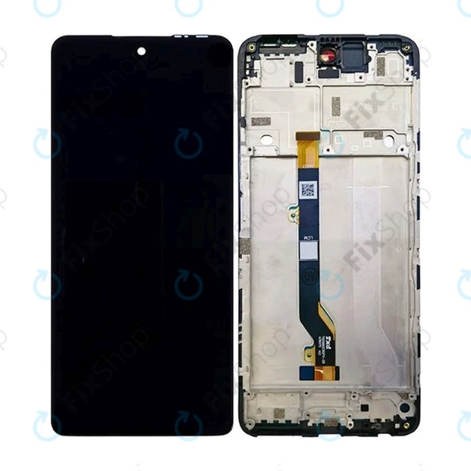 Infinix Hot 30 X6831 - LCD zaslon + zaslon osjetljiv na dodir + okvir (Racing Black) TFT