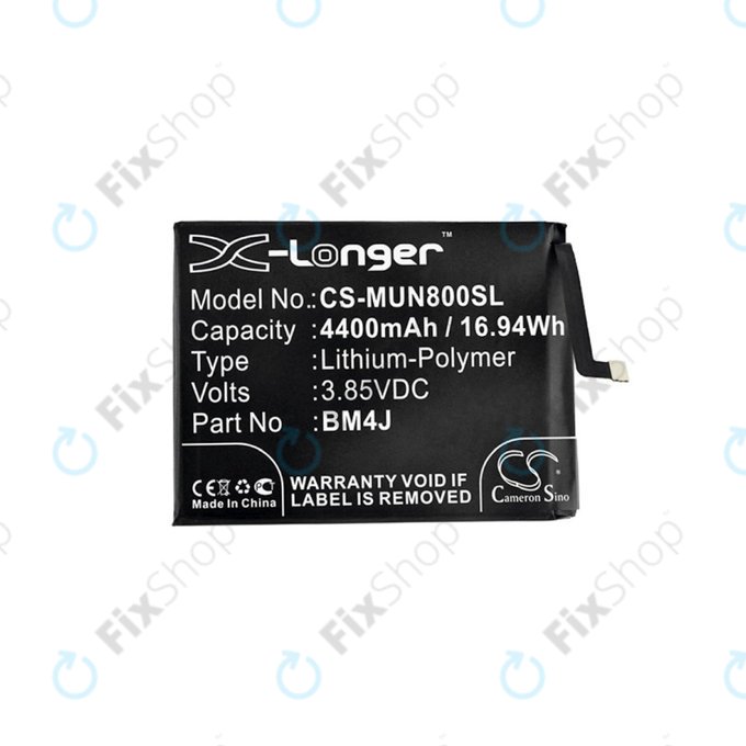 Baterija za Xiaomi Redmi Note 8 Pro, 4400mAh, Li-Pol, 3.85 V, BM4J, HQ