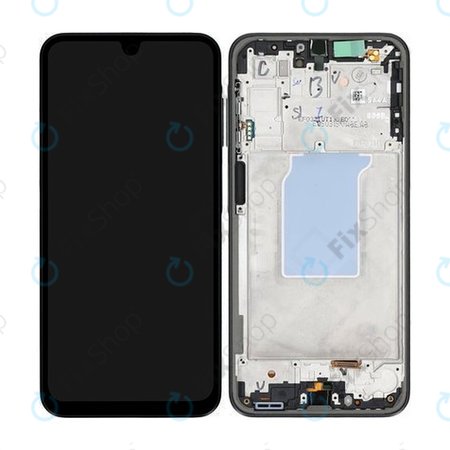 Samsung Galaxy A26 A266E - LCD zaslon + zaslon osjetljiv na dodir + okvir (Black) - GH82-37049A Genuine Service Pack