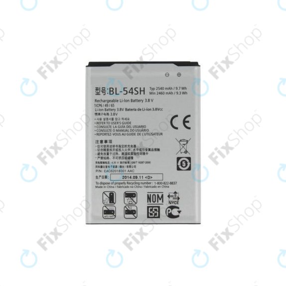 LG G3 S D722, L90 D405, Bello - Baterija BL-54SH 2540mAh - EAC62018301