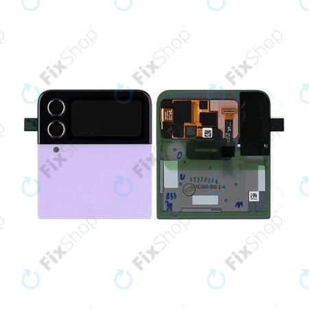 Samsung Galaxy Z Flip 4 F721B - LCD zaslon + zaslon osjetljiv na dodir + okvir (vanjski) (bora ljubičasta) - GH97-27947B Originalni servisni paket
