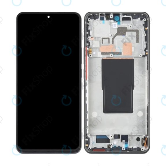 Xiaomi 12T Pro 22081212UG - LCD zaslon + zaslon osjetljiv na dodir + okvir (Black) OLED