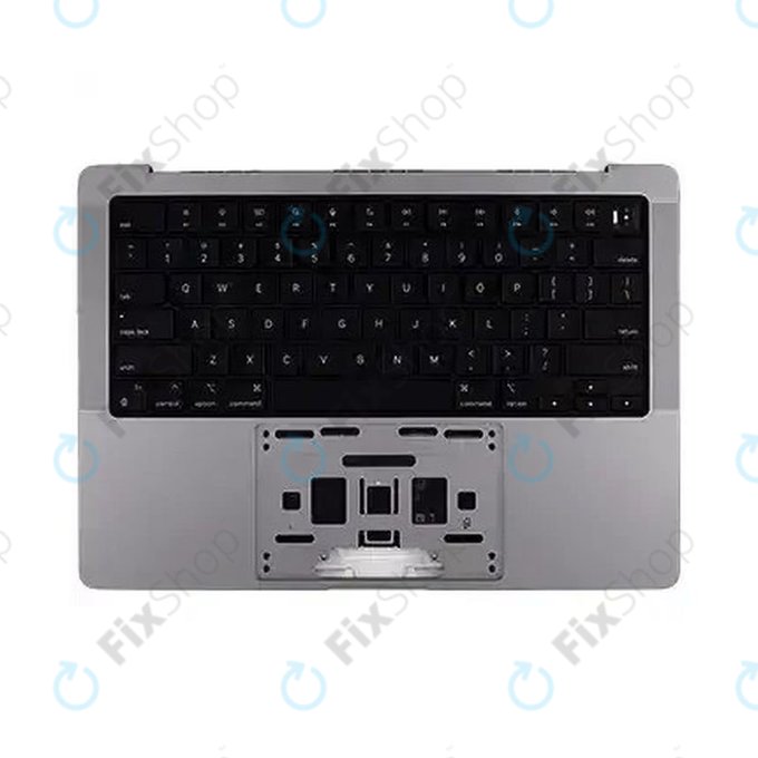 Gornji okvir tipkovnice za MacBook Pro 14", A2918 (2023), s US tipkovnicom i baterijom, Space Black, 661-37958, Genuine Apple
