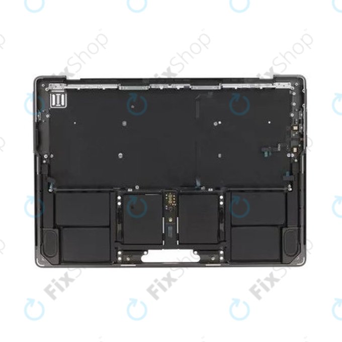 Gornji okvir tipkovnice za MacBook Pro 14", A3185 (2024), s US tipkovnicom i baterijom, Space Black, 661-50210, Genuine Apple