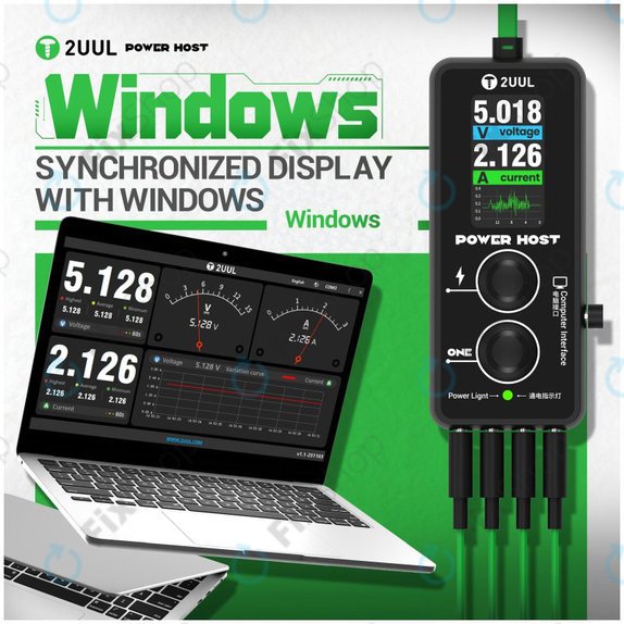 Digitalni USB-C tester napona i struje (Power Host), 2UUL PW15