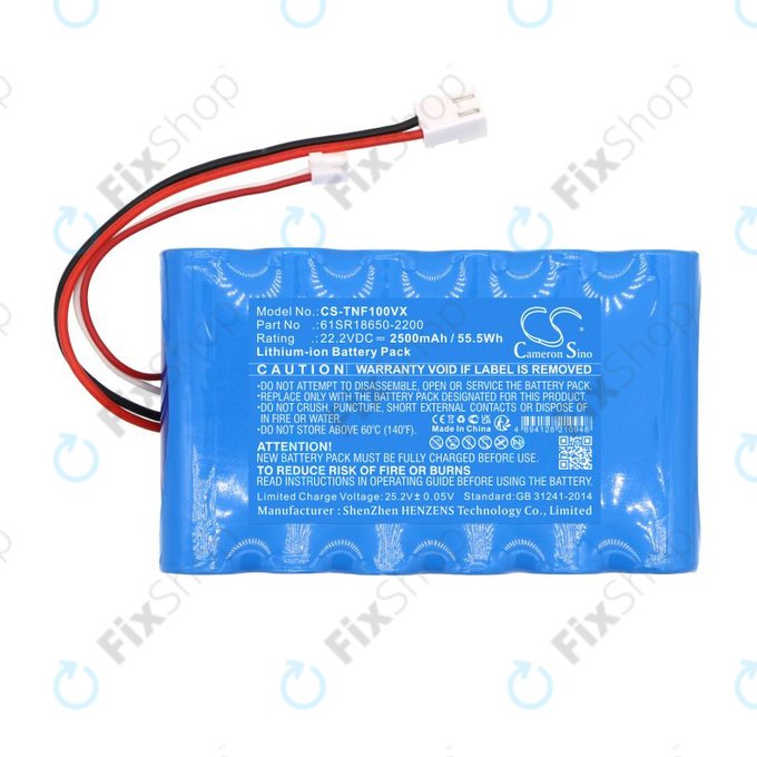 Baterija za ETA Aquamaster 1230, Tineco iFloor Wet Dry Vacuum, 2500mAh, Li-Ion, 22.2V, 61SR18650-2200, HQ