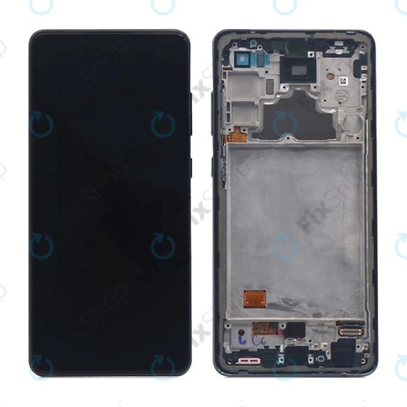 Samsung Galaxy A72 A725F, A726B - LCD zaslon + zaslon osjetljiv na dodir + okvir (Fantastična crna) TFT