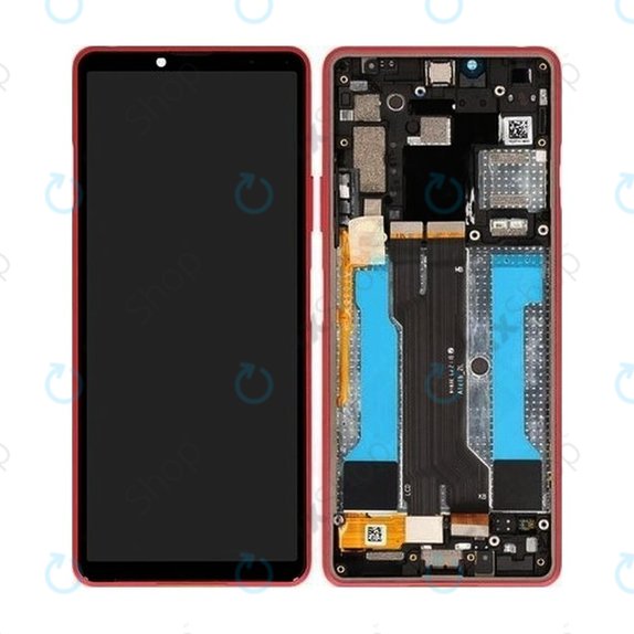 Sony Xperia 10 III - LCD zaslon + zaslon osjetljiv na dodir + okvir (roza) - A5034095A Genuine Service Pack