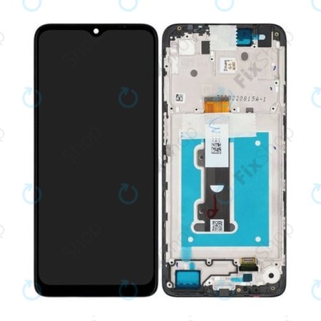 Motorola Moto E22i, E22 - LCD zaslon + zaslon osjetljiv na dodir + okvir (Black) - 5D68C21594 Genuine Service Pack