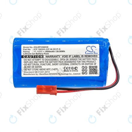 Baterija za Electropan ilife V5, V5s, 2600mAh, Li-Ion, 11.1V, ICP 186500-22F-M-3S1P-S, HQ