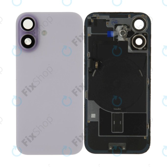 Staklo stražnjeg kućišta za iPhone 17, Lavender, Pulled A