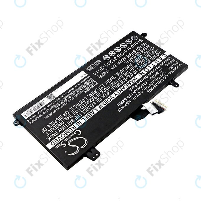 Baterija za Dell Latitude 5290, Latitude 12 5285, 5200mAh, Li-Pol, 7.6V, J0PGR, HQ