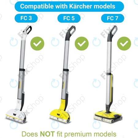Kärcher FC 3, FC 5, FC 7 - Set valjaka za više površina (žuti)
