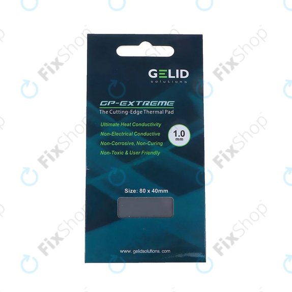 Termalna podloška GELID GP-Extreme, 12 W/mK, 80 × 40 × 1.0mm