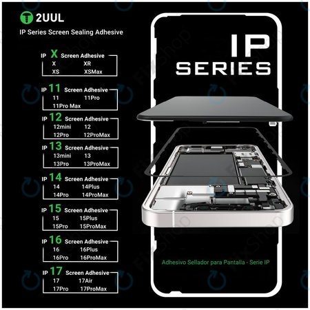 Ljepilo za brtvljenje LCD zaslona za iPhone 15 Plus, 2UUL SA15PS, (5 kom)