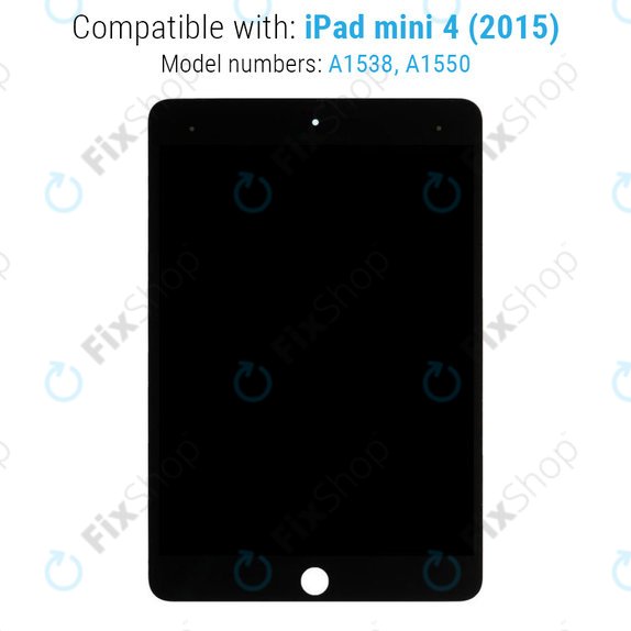 Apple iPad Mini 4 - LCD zaslon + zaslon osjetljiv na dodir (crni)