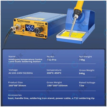 Mechanic T12 Pro - Digitalna stanica za lemljenje