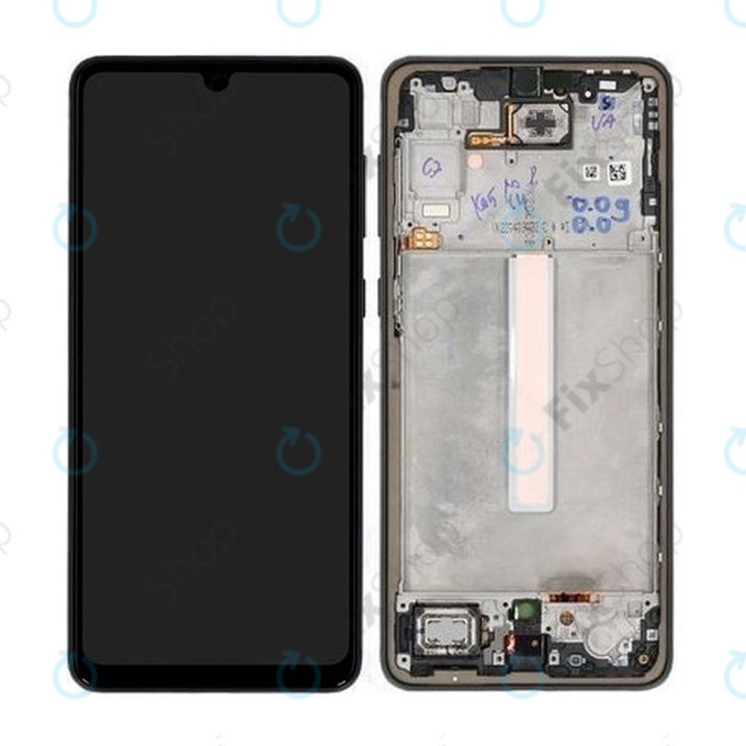 Samsung Galaxy A33 5G A336B - LCD zaslon + zaslon osjetljiv na dodir + okvir (crni) - GH82-28143A, GH82-28144A Originalni servisni paket