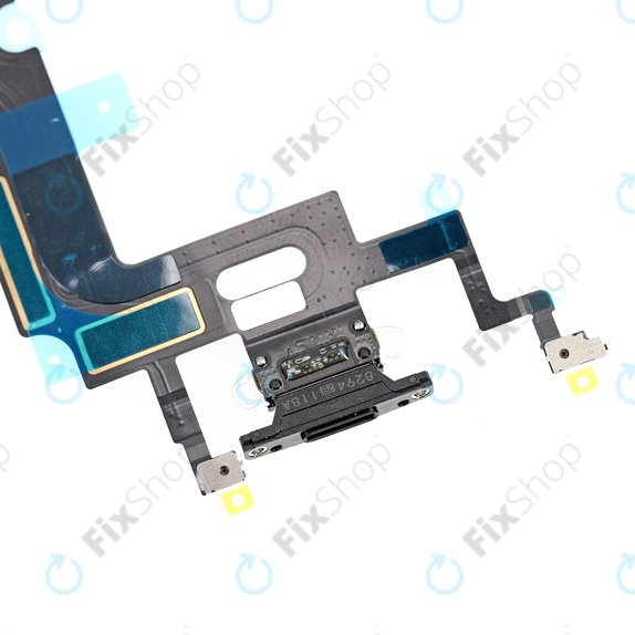 Apple iPhone XR - Konektor za punjenje + savitljivi kabel (crni)