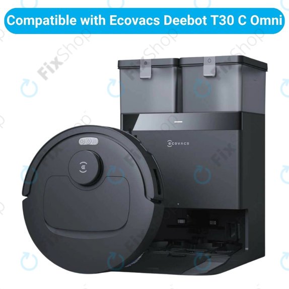 Set rezervnih dijelova za Ecovacs Deebot T30C Omni (1x Glavna četka, 2x Filter, 2x Bočna četka, 4x Krpa za brisanje, 2x Vrećica za prašinu)