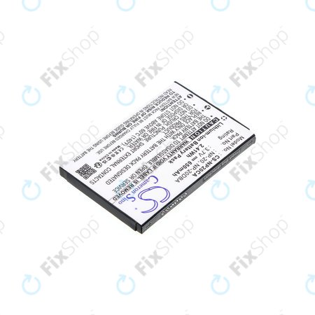 Baterija za Casio Exilim Card Ex-S880, 650mAh, Li-Ion, 3.7V, NP-20, HQ