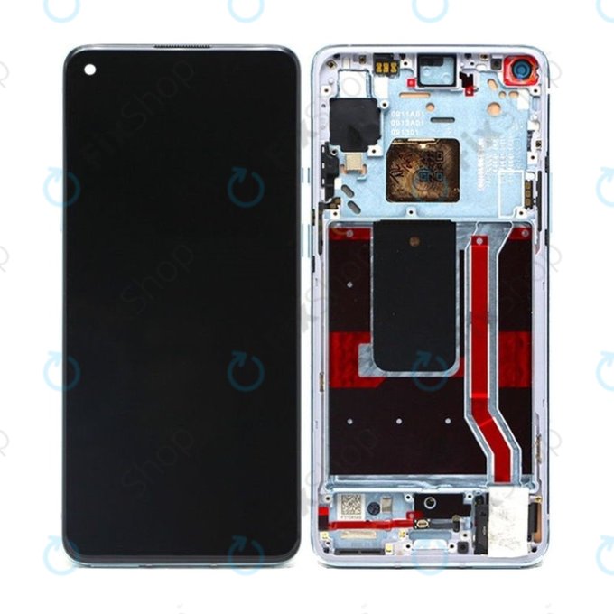 OnePlus 8T - LCD zaslon + zaslon osjetljiv na dodir + okvir (crni) OLED