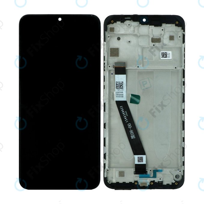 Xiaomi Redmi 9 - Zaslon + Zaslon Osjetljiv na Dodir + Okvir (Black) - 5600050J1900 Genuine Service Pack