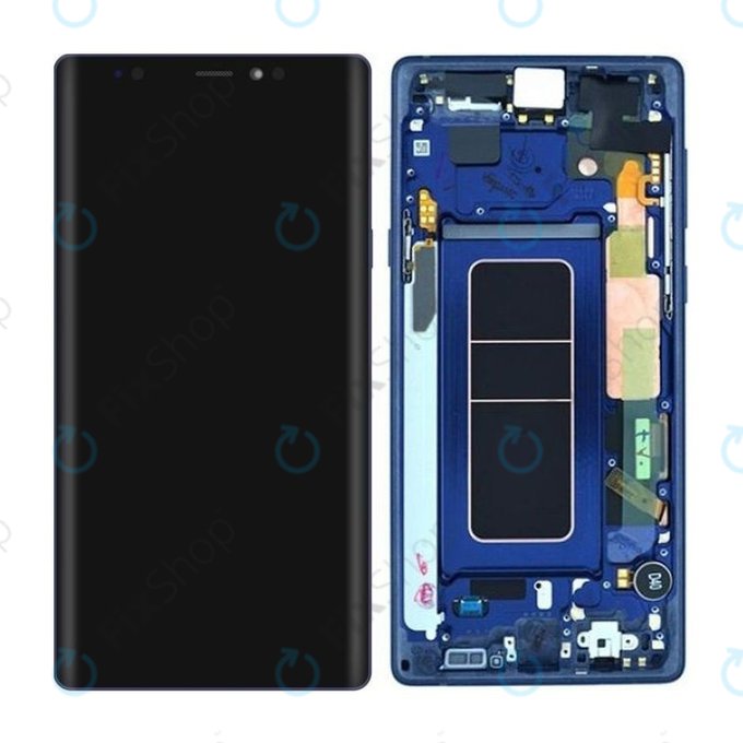 Samsung Galaxy Note 9 N960U - LCD zaslon + zaslon osjetljiv na dodir + okvir (Ocean Blue) - GH97-22269B, GH97-23737B, GH97-22270B Originalni servisni paket