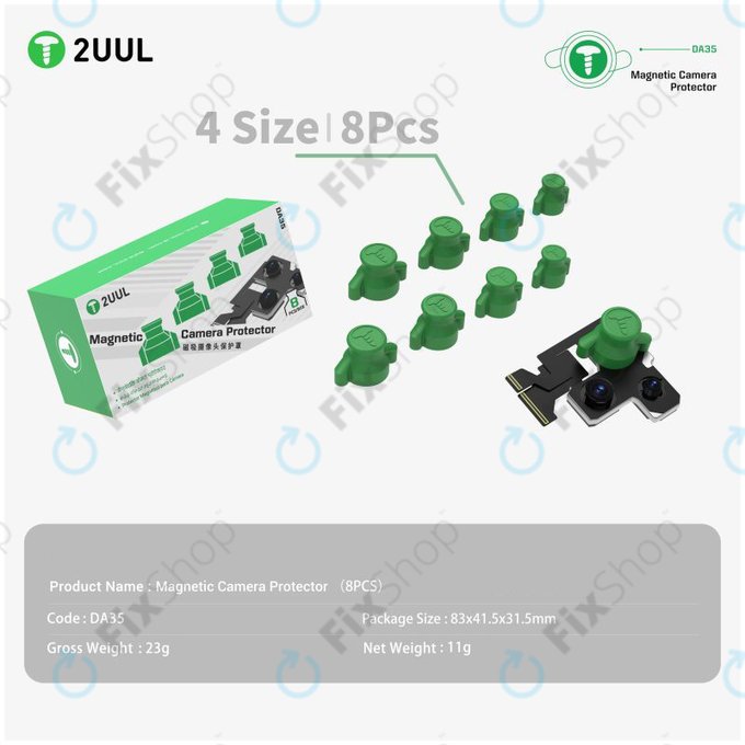 Magnetska zaštita kamere za popravak telefona, 2UUL DA35, 8 kom/pakiranje