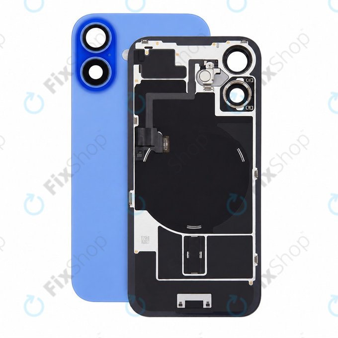 Staklo stražnjeg kućišta za iPhone 16, Ultramarine, Pulled A