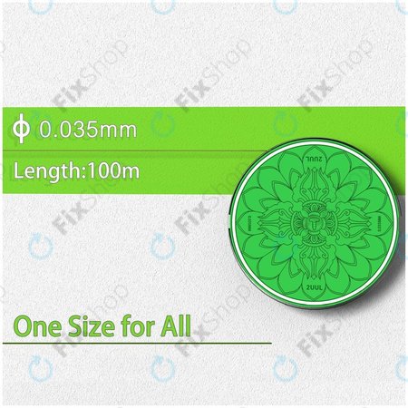 2UUL - Vajra Wire - Ultratanka LCD žica za odvajanje (0,035 mm x 100 m) - 5 kom