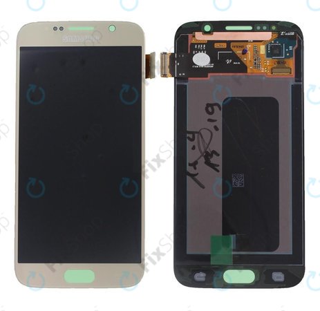 Samsung Galaxy S6 G920F - LCD zaslon + zaslon osjetljiv na dodir (zlatno platinasti) - GH97-17260C Originalni servisni paket