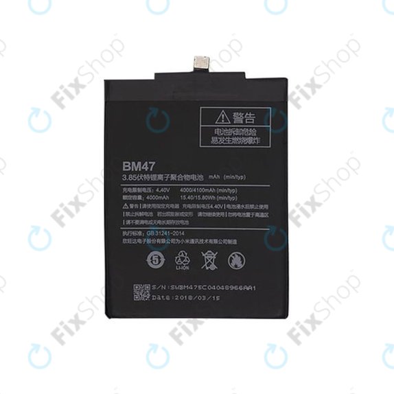 Xiaomi Redmi 3, 3S, 3 Pro, 4X - Baterija BM47 4000/4100mAh