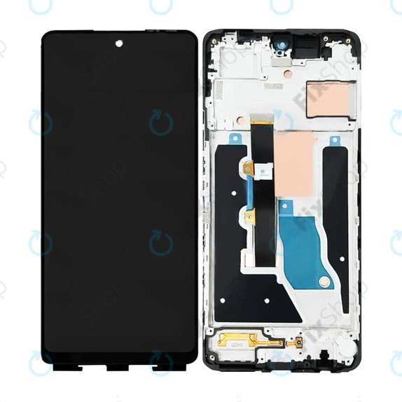 Infinix Note 30 VIP - LCD zaslon + zaslon osjetljiv na dodir + okvir (Magic Black) OLED