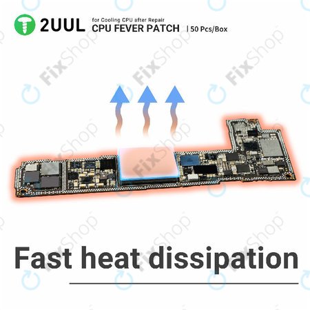Termalni jastučić za CPU, hlađenje, 2UUL SC09, 17x15x1.5mm