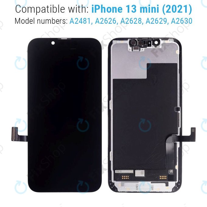 Apple iPhone 13 Mini - LCD zaslon + zaslon osjetljiv na dodir + okvir Hard OLED FixPremium