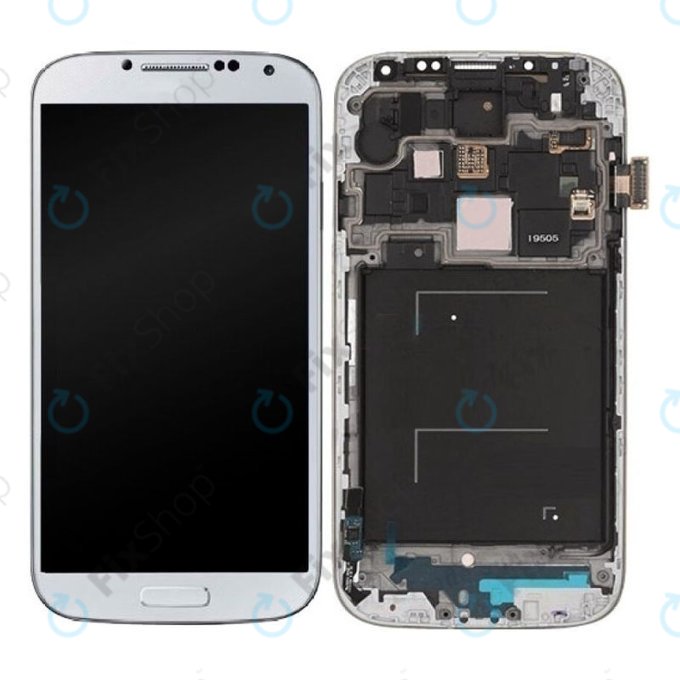 Samsung Galaxy S4 i9505 - LCD zaslon + zaslon osjetljiv na dodir + okvir (White Frost) OLED