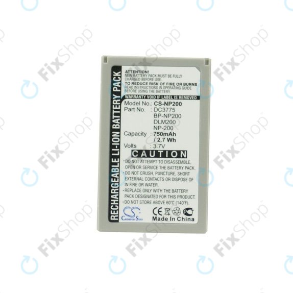 Baterija za Minolta DiMAGE X, Xi, Xt, Xt Biz, Xg, 750mAh, Li-Ion, 3.7V, NP-200, HQ