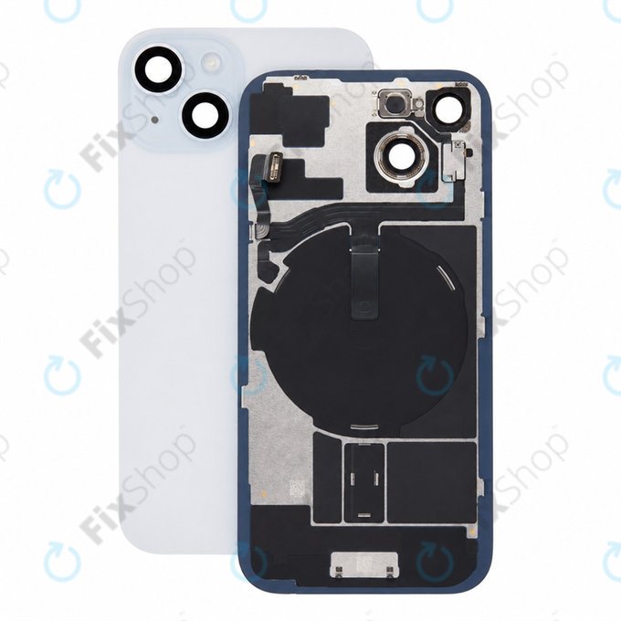 Staklo stražnjeg kućišta za iPhone 15, Blue, Pulled A