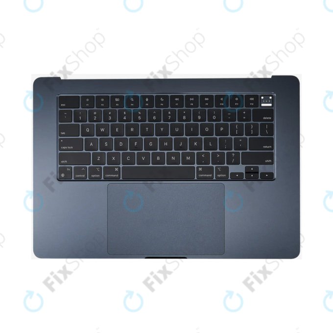 Gornji okvir tipkovnice za MacBook Air 15", A3114 (2024), s US tipkovnicom i baterijom, Midnight, 661-40269, Genuine Apple